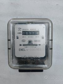 contatore elettrico monofase vintage 74