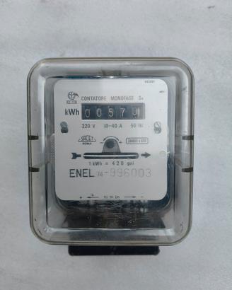 contatore elettrico monofase vintage 74