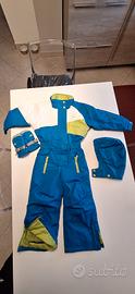Tuta da sci intera  per bambini 3-4  anni