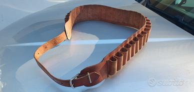 Cartucciera in vera pelle