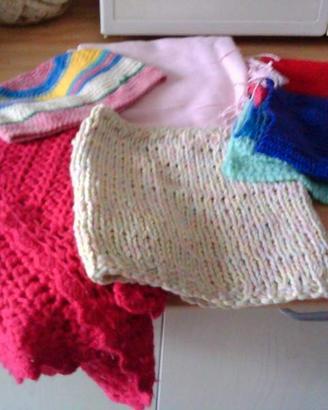 Stock 4 pezzi di lana fatti a mano