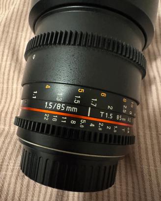 Samyang 85 mm t1.5 Canon