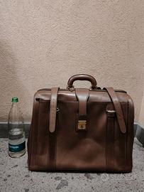 Valigia Vintage in vera pelle anni 50