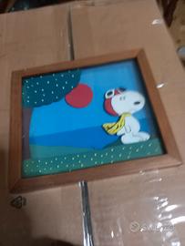 Raro Quadretto Snoopy