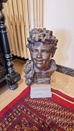 Busto in Bronzo "Scugnizzo Sorridente" su Marmo