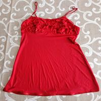 canotta rossa paillettes 