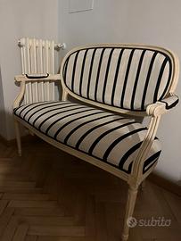 Panca francese rivestita tessuto Dedar