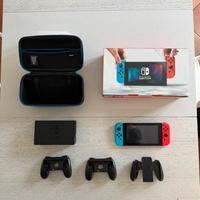 Nintendo switch con accessori