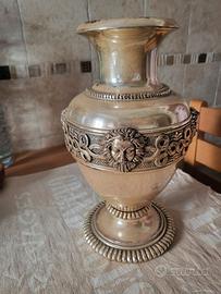 Vaso decorativo metallo argentato Ottaviani. Altez