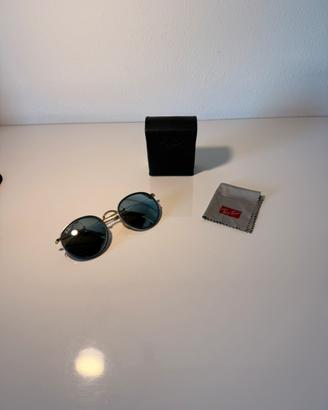 Ray-Ban Round Folding RB3517 - Oro/Blu