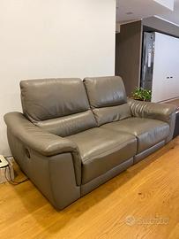 Divano 3 posti relax in pelle fiore poltrone sofa'