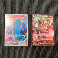 lotto due carte Pokemon full art rare