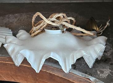 vecchi lampadari in opalino 