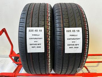 2 gomme 225 45 18 Pirelli Runflat