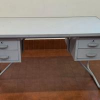 Scrivania vintage industriale metallo 4 cassetti