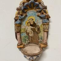 Acquasantiere Sant’Antonio da Padova con bambino