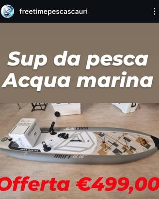 sup pesca acqua marina