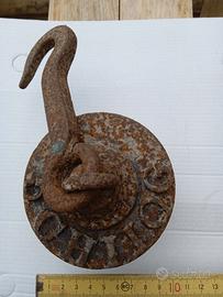 vecchio peso per bilancia a bilico o stadera