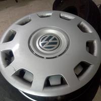 cerchi ferro 5x112 da15 con copricerchio vw