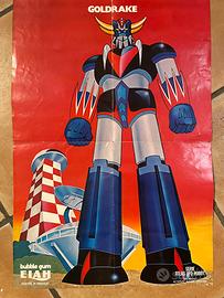 Poster Goldrake -ORIGINALE Omaggio Bubble Gum Elam