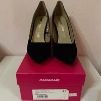 Scarpe donna in velluto nero