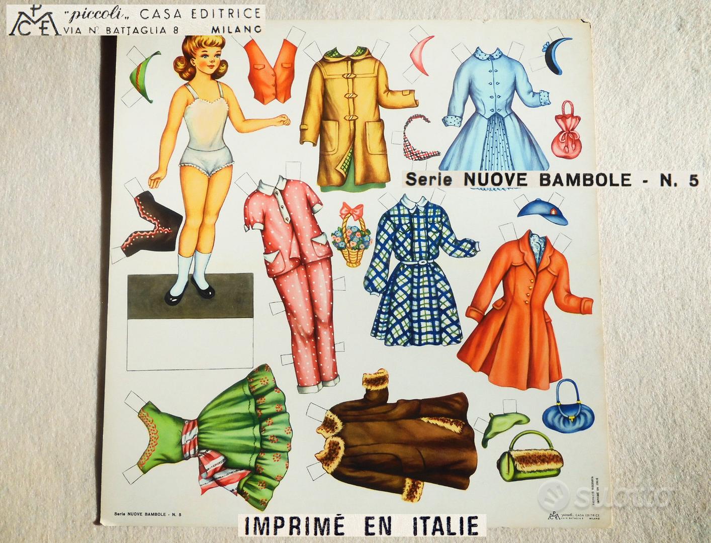 Bambole di carta vintage online