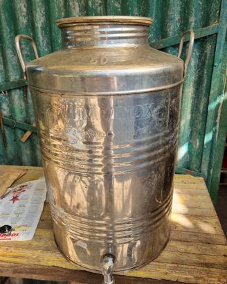 fusto bidone inox