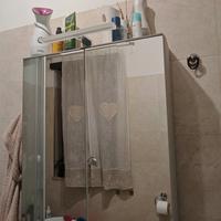 Mobile bagno a specchio 2 ante con luce inclusa