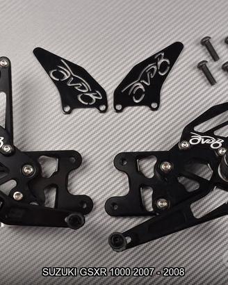 Pedane arretrate SUZUKI GSXR 1000 2007 2008 K7 K8