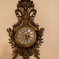 Orologio da parete foglia oro