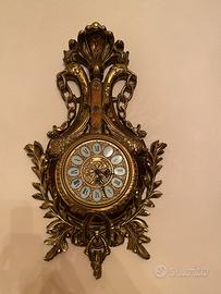 Orologio da parete foglia oro