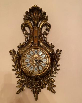 Orologio da parete foglia oro