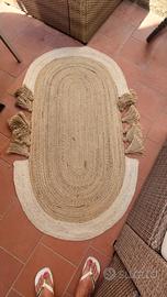tappeto in rattan