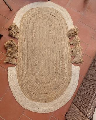 tappeto in rattan