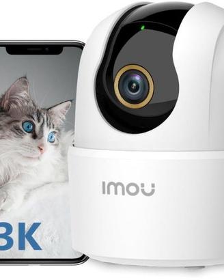 5MP Telecamera WiFi Interno, Videocamera Sorveglia