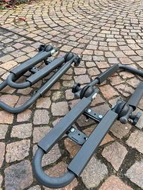 Porta Kayak/Windsurf da Tetto in Acciaio Nero