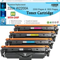 Toner ASEKER 220A compatibile HP con chip 4 colori