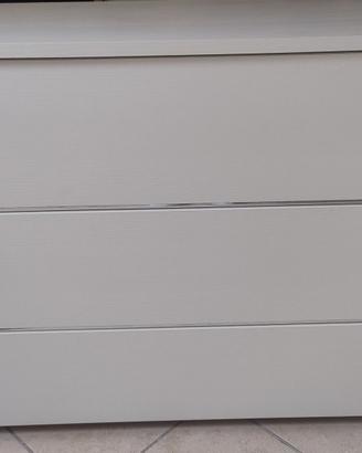 comò cassettiera bianco larice 