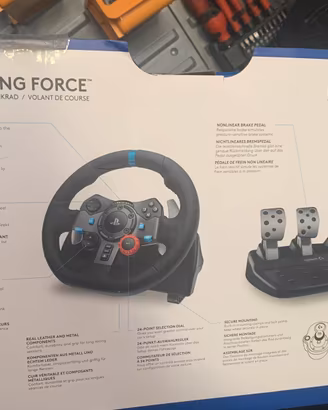 Logitech g29 volante per ps5,ps4,pc con supporto