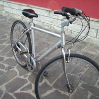 bicicletta uomo color alluminio