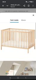 Culla faggio  regolabile 
