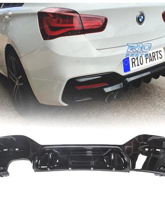 DIFFUSORE BMW F20 LCI 15- LOOK COMPETITION NERO LU