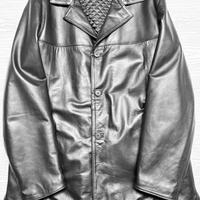 Giacca pelle nera invernale uomo/over ragazza