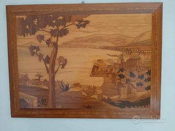 quadro intarsio Sorrento cm 78x59