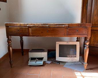 Scrittoio Scrivania 3 Cassetti e Tiretto '800 '900