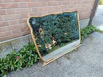 Specchio vintage cornice dorata barocchetto