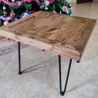 Tavolino da salotto in stile industriale in legno