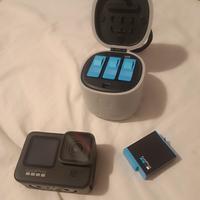 Gopro hero 9 black + 4 batterie e accessori vari