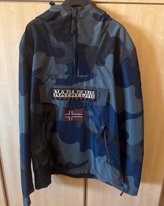Napapijri Rainforest camo blu – giacca anorak uomo
