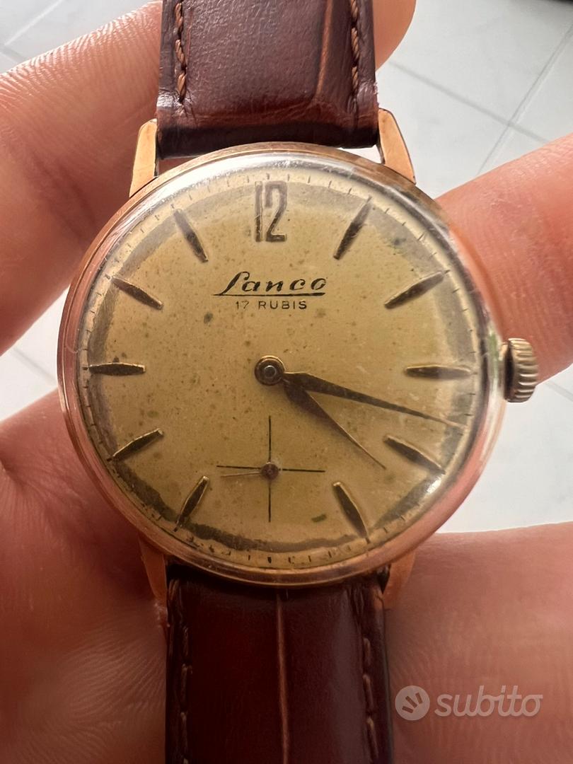 orologio vintage Lanco 17 rubis anni 50 Abbigliamento e